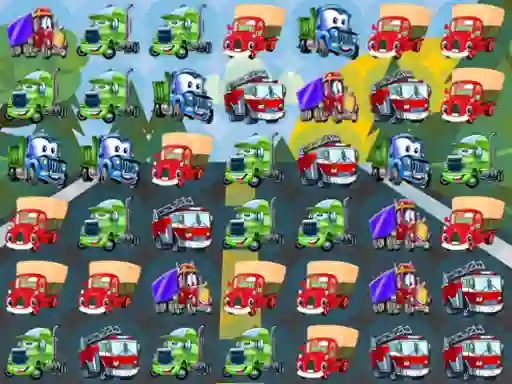 遊戲Cartoon Trucks Match 3在線