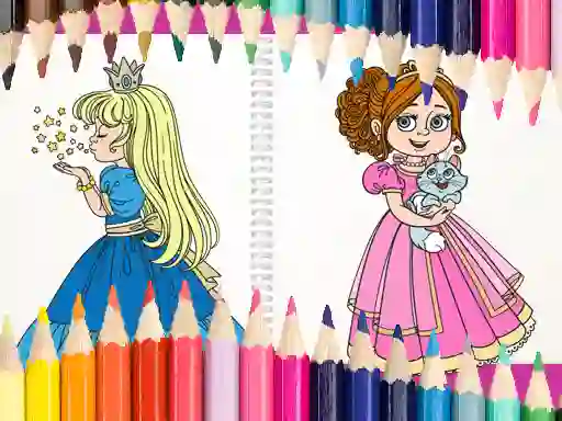 遊戲Beautiful Princess Coloring Book在線