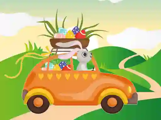 遊戲Bunnies Driving Cars Match 3在線