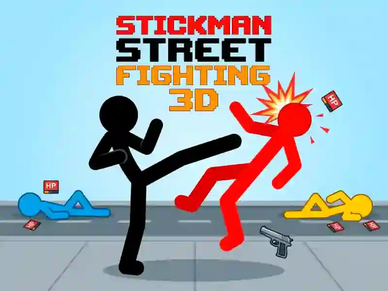 遊戲Stickman Street Fighting 3d在線