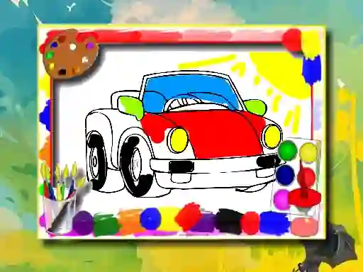 遊戲Cartoon Cars Coloring Book在線