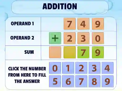遊戲Addition Practice在線