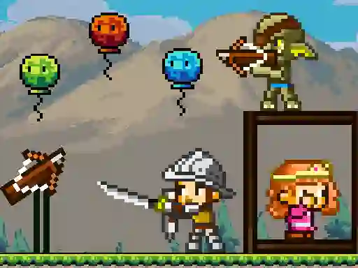 遊戲Pixel Archer Save The Princess在線