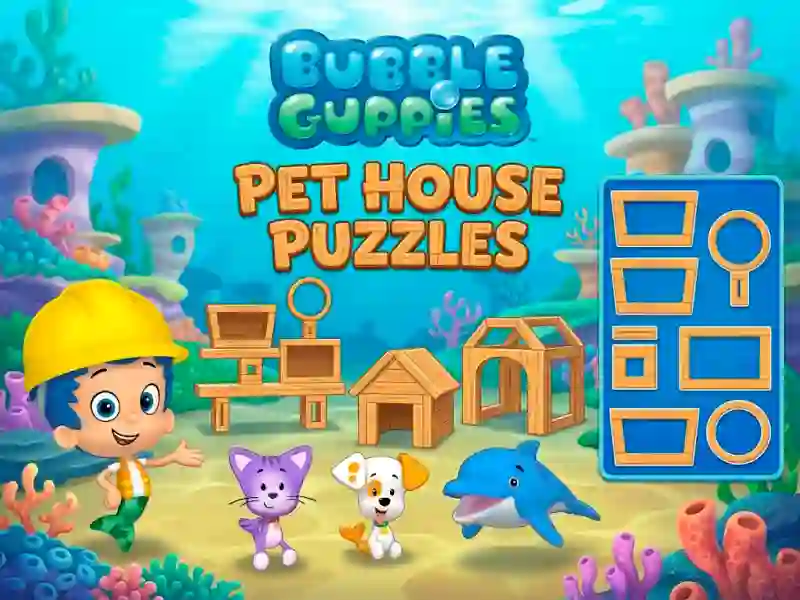 遊戲Bubble Guppies Pet House Puzzles在線