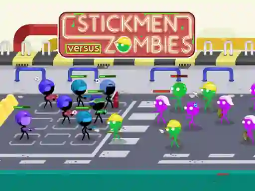 遊戲Stickmen Versus Zombies在線