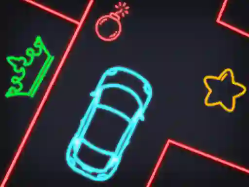 遊戲Neon Car Puzzle在線