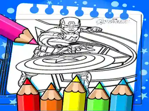 遊戲Captain America Coloring Book在線