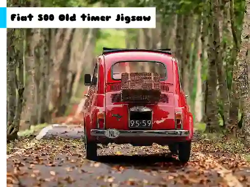 遊戲Fiat 500 Old Timer Jigsaw在線
