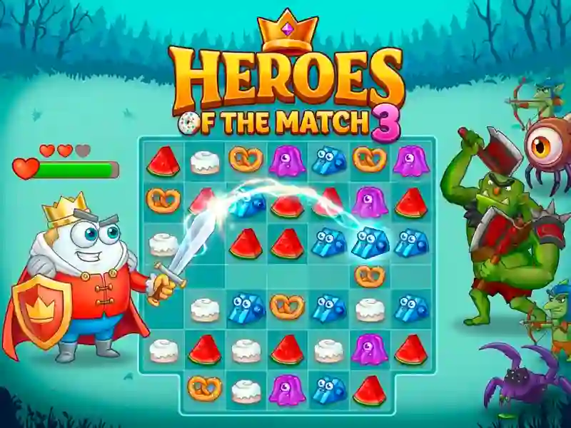遊戲Heroes of the match 3在線