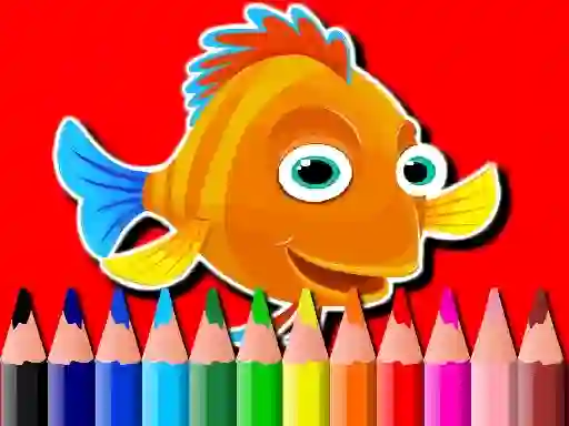 遊戲Back To School: Fish Coloring Book在線