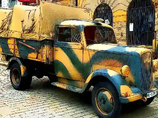 遊戲Army Trucks Jigsaw在線