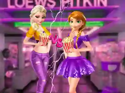 遊戲Ellie and Annie Movie Night在線