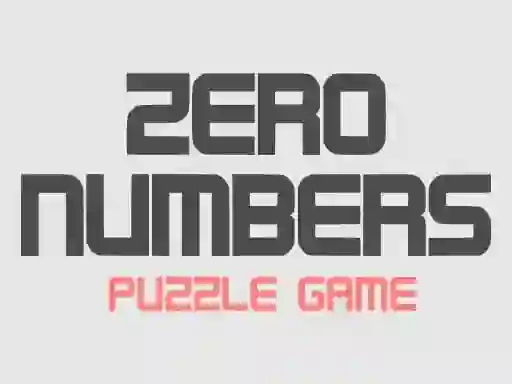 遊戲Zero Numbers Puzzle Game在線