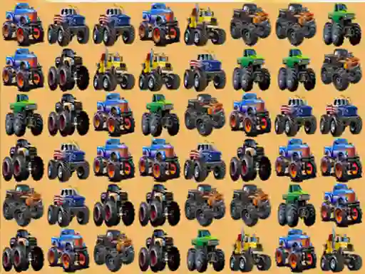 遊戲Monsters Trucks Match 3在線