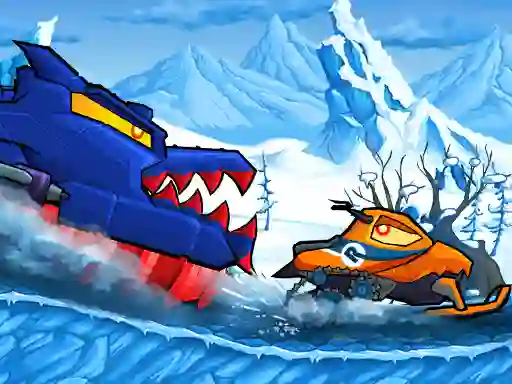遊戲Car Eats Car: Winter Adventure在線