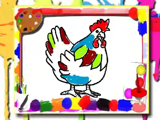 遊戲Chicken Coloring Book在線