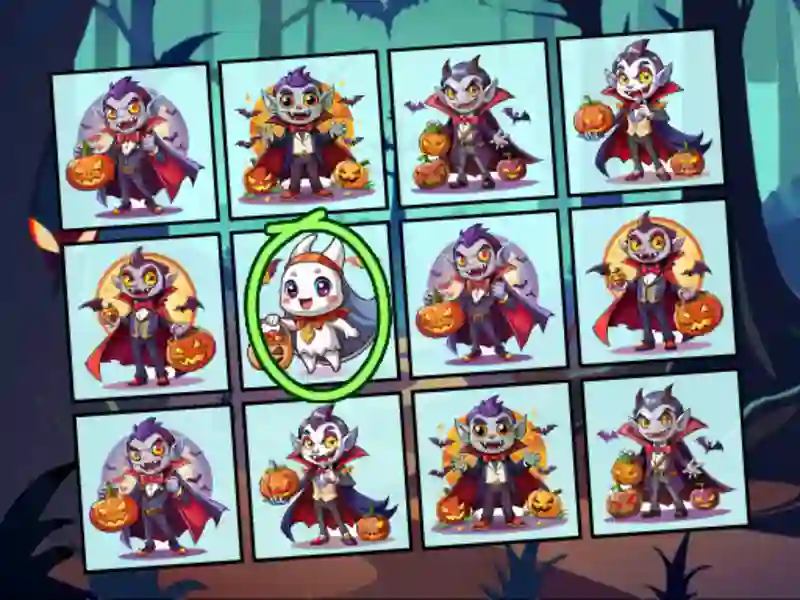 遊戲Spot the Unique Halloween在線