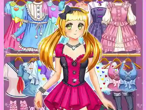 遊戲Anime Kawaii Dress Up在線