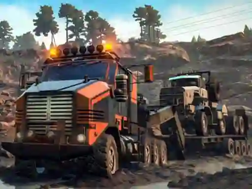 遊戲Trucks in Mud Jigsaw在線
