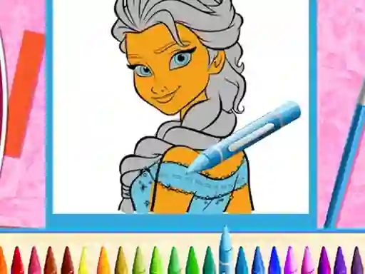 遊戲The Princess Sisters Coloring在線