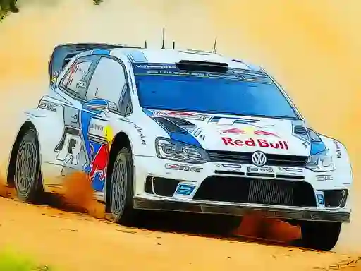 遊戲Rally Car Driving Jigsaw在線