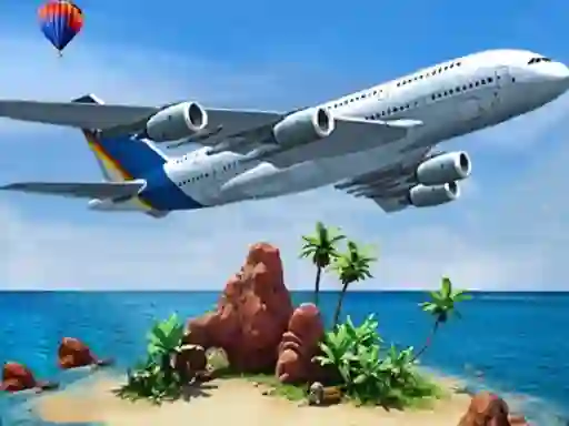 遊戲Air plane Simulator Island Travel在線