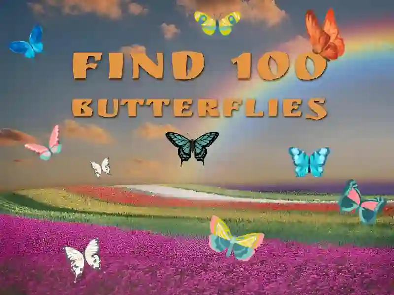 遊戲Find 100 butterflies在線