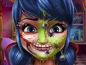 遊戲Dotted Girl Halloween Makeup在線