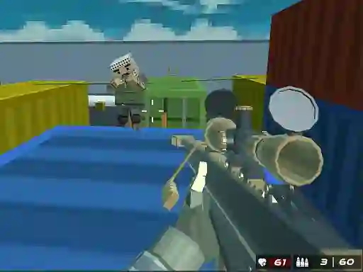 遊戲Shooting Blocky Combat Swat Gungame Survival在線
