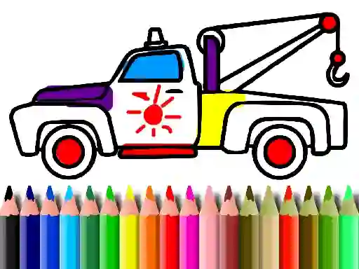 遊戲Back To School: Trucks Coloring在線
