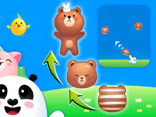 遊戲Animal Merge: Bubble Shooter在線