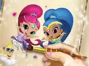 遊戲Shimmer And Shine Coloring Book在線