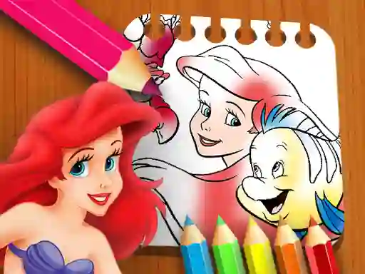 遊戲The Little Mermaid Coloring Book在線