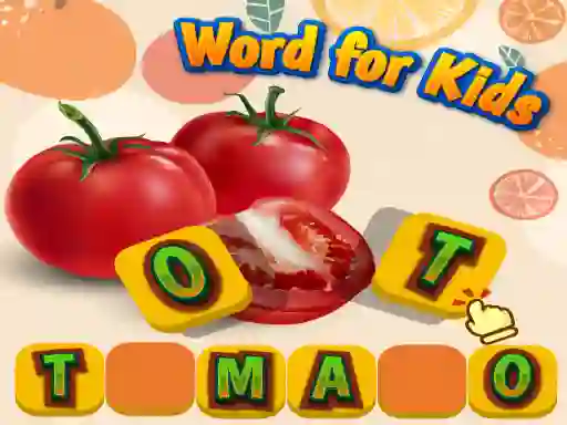 遊戲Fruits and Vegetables Word for Kids在線