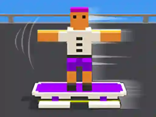 遊戲Blocky Skater Rush在線