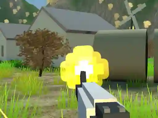 遊戲Pixel Village Battle 3D在線