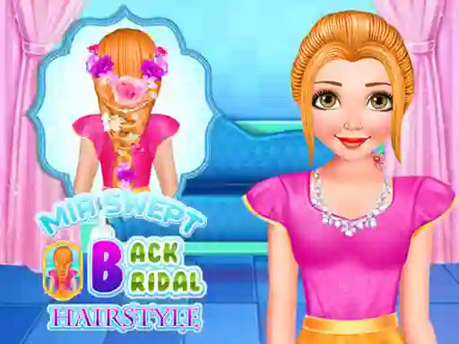遊戲Mia Swept Back Bridal Hairstyle在線