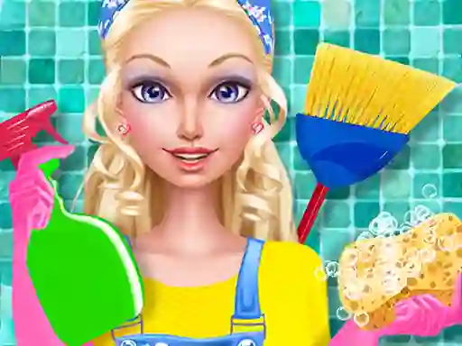 遊戲Fashion Doll House Cleaning在線