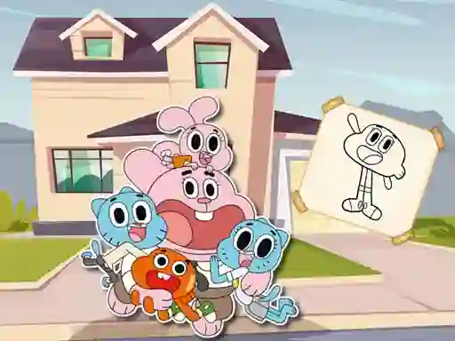 遊戲World Of Gumball Coloring Game在線