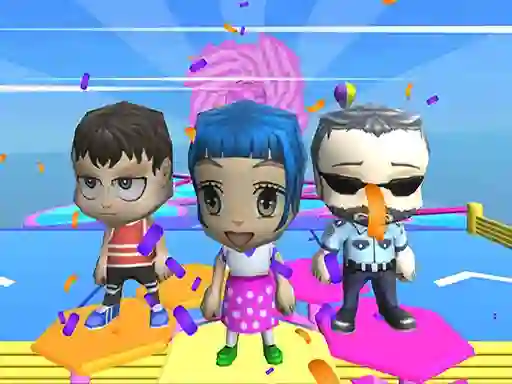 遊戲Fall Guys And Girls Chibi Race Knockdown Multiplay在線