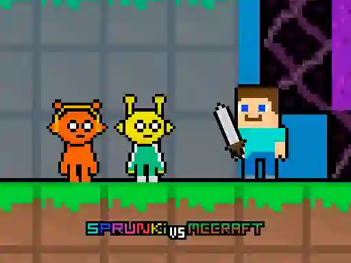 遊戲Sprunki vs MCCraft在線