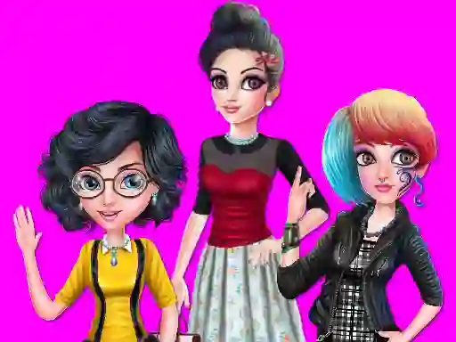 遊戲College Girl Squad Fashion Dressup在線