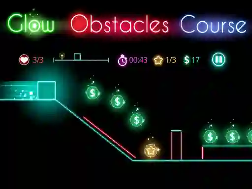 遊戲Glow obstacle course在線