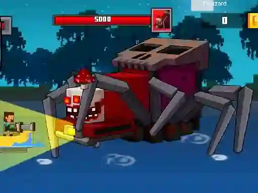 遊戲Pirate Block Craft Monster Shooter在線