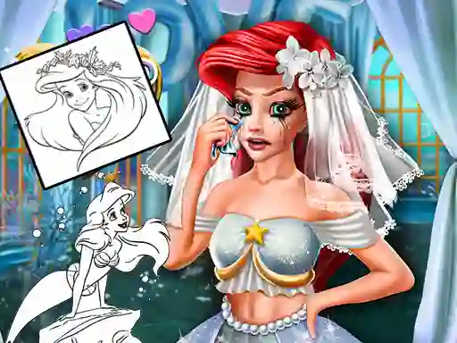 遊戲Coloring Book for Ariel Mermaid在線