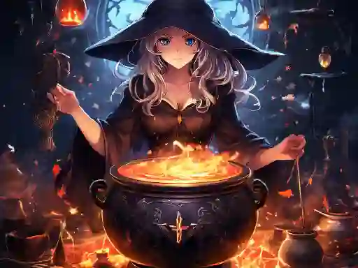遊戲Anime girls Witchcraft在線