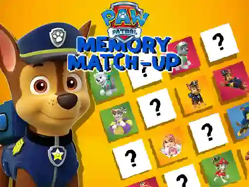 遊戲Paw Patrol Memory Match Up在線