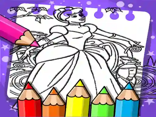 遊戲Cinderella Color Book在線