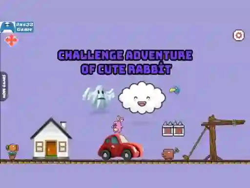 遊戲Challenge adventure of cute rabbit在線