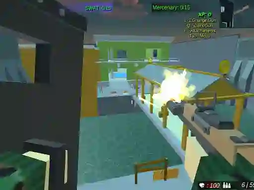 遊戲Pixel Crazy Minecraft shooter在線